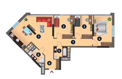 3-кімнатна 91.1 м² в ЖК SALUT! від 41 500 грн/м², Київ
