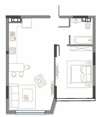 1-комнатная 63.15 м² в ЖК АРСЕНАЛ House от 100 000 грн/м², Киев