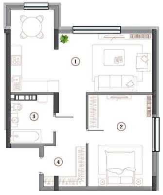 1-комнатная 69.63 м² в ЖК АРСЕНАЛ House от 100 000 грн/м², Киев