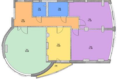 3-комнатная 108.1 м² в ЖК Оболонский бриз от 43 600 грн/м², Киев