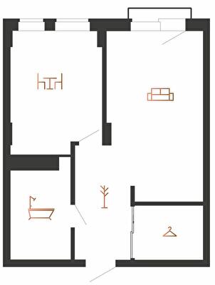 1-комнатная 50 м² в ЖК Авторский от 20 000 грн/м², Ивано-Франковск