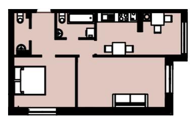2-кімнатна 57.4 м² в ЖК Петрівські Липки від 38 000 грн/м², с. Святопетрівське