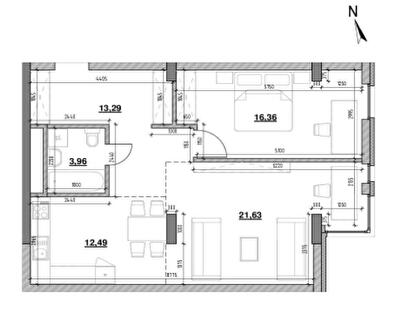 2-комнатная 67.98 м² в ЖК Америка от 25 540 грн/м², Львов