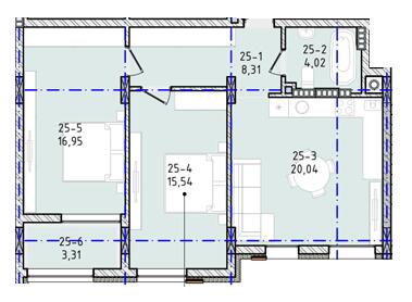 2-кімнатна 68.17 м² в ЖК Вілла Зубра від 24 000 грн/м², с. Зубра