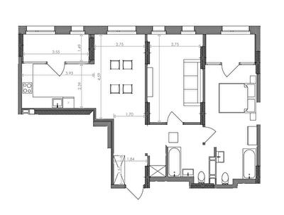 2-кімнатна 74.14 м² в ЖК Svitlo Park від 27 946 грн/м², Київ