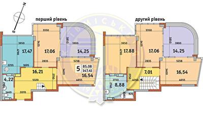 Дворівнева 147.41 м² в ЖК Урлівський-2 від 30 243 грн/м², Київ