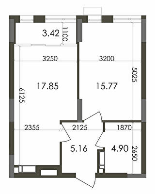 1-комнатная 47.54 м² в ЖК Star City от 25 300 грн/м², Киев