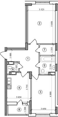 2-кімнатна 65.7 м² в ЖК Авіа Квартал від 27 000 грн/м², м. Вишневе