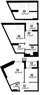 Дворівнева 94.56 м² в ЖК Білий Шоколад.Center від 15 100 грн/м², с. Білогородка