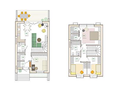 Таунхаус 105 м² в Таунхауси FORT HOMES від 26 381 грн/м², с. Стоянка