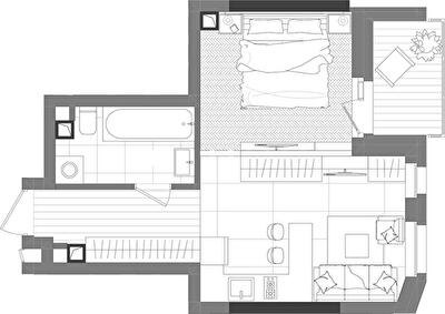 1-кімнатна 35.65 м² в ЖК Creator City від 57 661 грн/м², Київ
