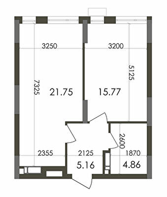 1-комнатная 47.54 м² в ЖК Star City от 25 300 грн/м², Киев