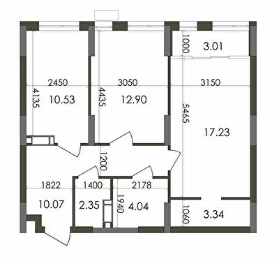 2-комнатная 63.45 м² в ЖК Star City от 24 095 грн/м², Киев