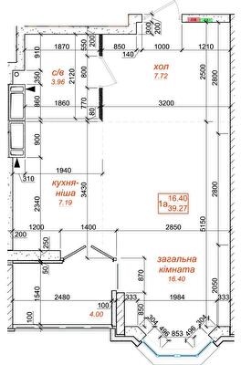 1-кімнатна 39.27 м² в ЖК Одеський бульвар від 24 000 грн/м², с. Новосілки