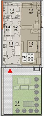 2-кімнатна 65.32 м² в ЖК Petrivsky Residence від 26 100 грн/м², с. Святопетрівське
