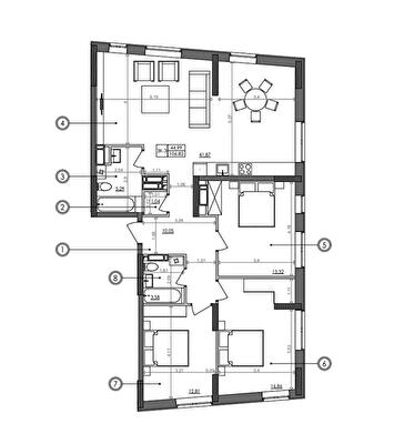 3-кімнатна 106.7 м² в ЖК Svitlo Park від 39 452 грн/м², Київ