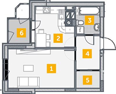 1-кімнатна 43.78 м² в ЖК На Прорізній 2 від 26 150 грн/м², смт Гостомель