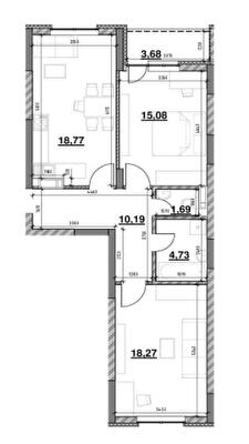 2-комнатная 72.41 м² в ЖК OK`LAND от 36 496 грн/м², Киев