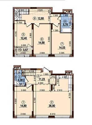 Двухуровневая 130.16 м² в ЖК Варшавский-2 от 24 100 грн/м², Киев