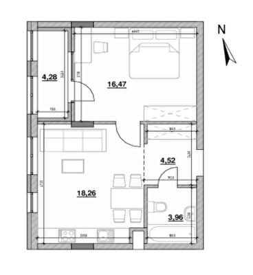 1-комнатная 47.91 м² в ЖК Велика Британія от 36 217 грн/м², Львов
