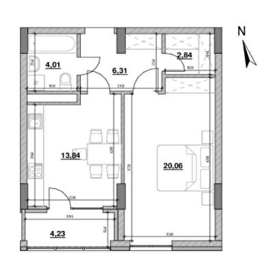 1-комнатная 51.29 м² в ЖК Велика Британія от 31 207 грн/м², Львов