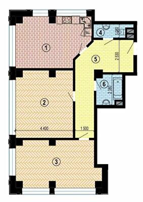 2-кімнатна 87.56 м² в БФК Twenty two від 30 500 грн/м², Харків