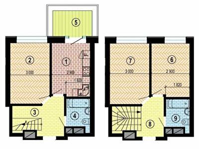 Дворівнева 70.48 м² в БФК Twenty two від 29 450 грн/м², Харків