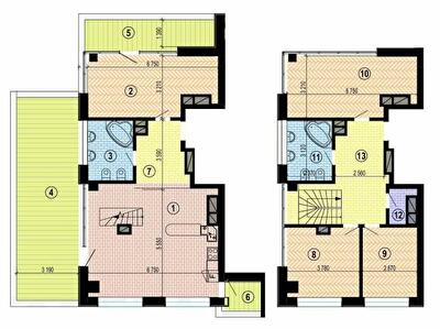 Дворівнева 150.26 м² в БФК Twenty two від 25 550 грн/м², Харків