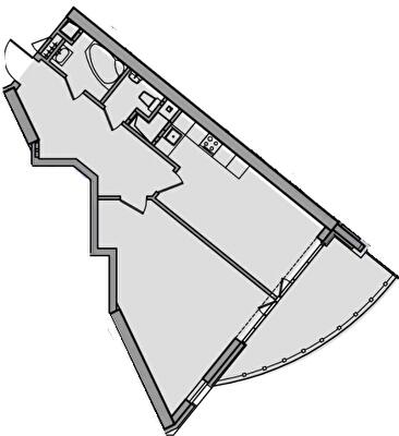 1-кімнатна 63.42 м² в ЖК Alter Ego від 80 400 грн/м², Київ