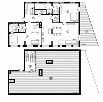 Дворівнева 192.81 м² в ЖК Struetinsky Residence від 84 250 грн/м², Київ