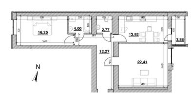 2-кімнатна 76.22 м² в ЖК Шенген від 27 224 грн/м², Львів