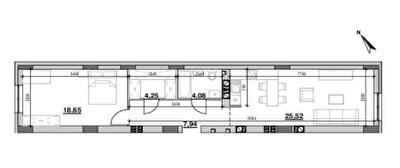 1-кімнатна 57.46 м² в ЖК Ріел Сіті від 24 338 грн/м², Львів