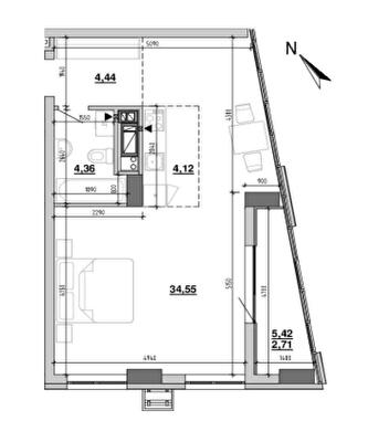 Студия 50.18 м² в ЖК Містечко Підзамче от 27 878 грн/м², Львов