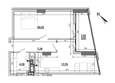 1-комнатная 53.87 м² в ЖК Містечко Підзамче от 28 159 грн/м², Львов