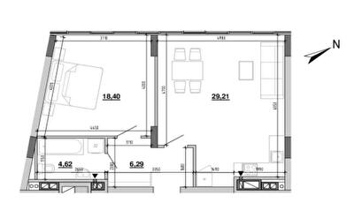 1-комнатная 58.52 м² в ЖК Містечко Підзамче от 27 260 грн/м², Львов