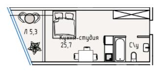 Студия 31.04 м² в ЖК Пространство на Аркадийской аллее от 59 450 грн/м², Одесса