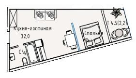 Студия 34.27 м² в ЖК Пространство на Аркадийской аллее от 59 450 грн/м², Одесса