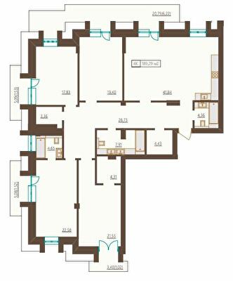 4-кімнатна 189.29 м² в ЖК Французький бульвар, 29б від 63 200 грн/м², Одеса