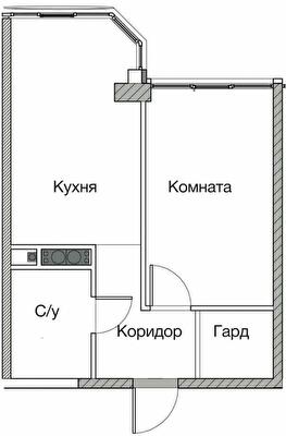 1-кімнатна 39.3 м² в ЖК Нова Європа від 19 100 грн/м², с. Ілічанка