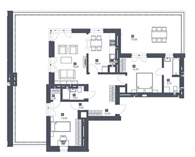 2-комнатная 101.4 м² в ЖК Малоголосківські пагорби от 27 500 грн/м², Львов