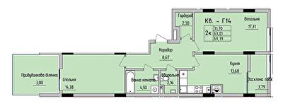 2-кімнатна 69.79 м² в ЖК на вул. Стрийська, 45 від 20 950 грн/м², Львів