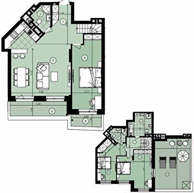 Двухуровневая 145.52 м² в ЖК Парк Арена от 19 900 грн/м², Львов
