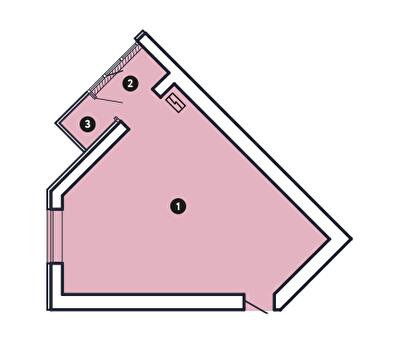 Вільне планування 45.5 м² в ЖК Comfort City від 25 000 грн/м², Запоріжжя