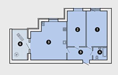 Вільне планування 73.3 м² в ЖК Comfort City від 37 000 грн/м², Запоріжжя