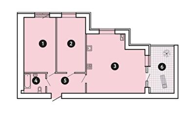 Вільне планування 72.9 м² в ЖК Comfort City від 37 000 грн/м², Запоріжжя
