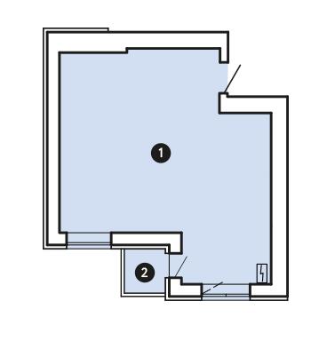 Вільне планування 40.2 м² в ЖК Comfort City від 37 000 грн/м², Запоріжжя