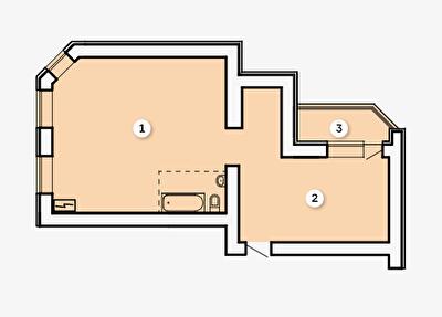 Вільне планування 71.69 м² в ЖК Kvartal від 24 300 грн/м², Запоріжжя