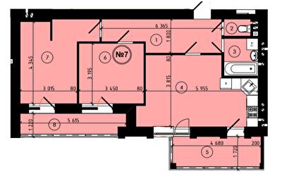 2-комнатная 67.08 м² в ЖК на ул. Шухевича, 9 от 14 800 грн/м², г. Новояворовск