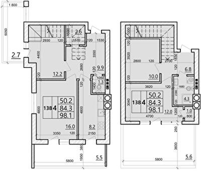 Двухуровневая 98.1 м² в ЖК Святых Ольги и Елизаветы от 20 000 грн/м², г. Винники