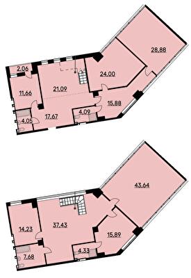 Двухуровневая 250.12 м² в ЖК Bauhaus от 43 000 грн/м², Харьков